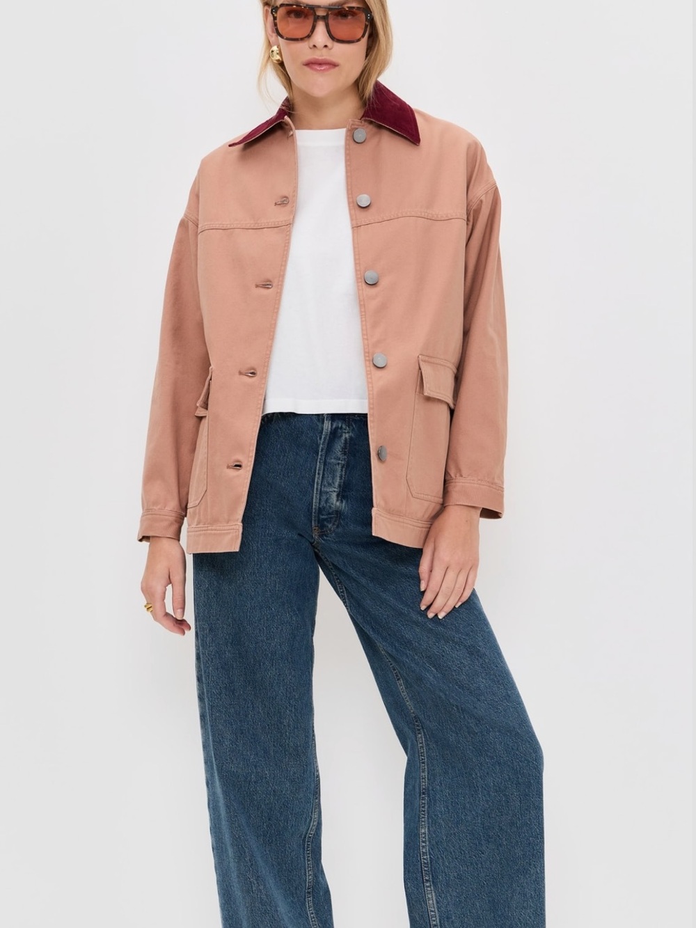 LE BOP Dree Mid- Length Oversized Barn Jacket